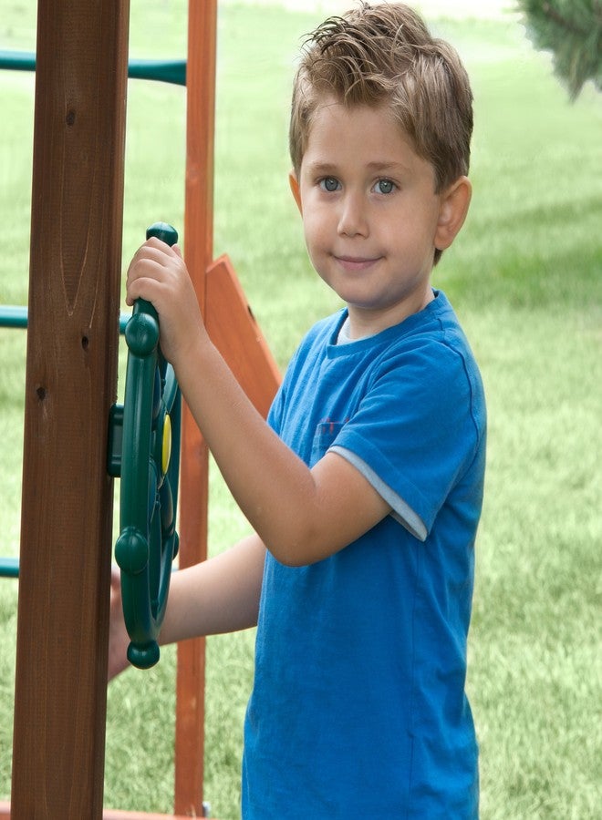 Swing-N-Slide WS 1524 Pirate Ship Wheel with 12 Inch Diameter for Swing Sets, Play Sets & Playhouses, Green - Image 5