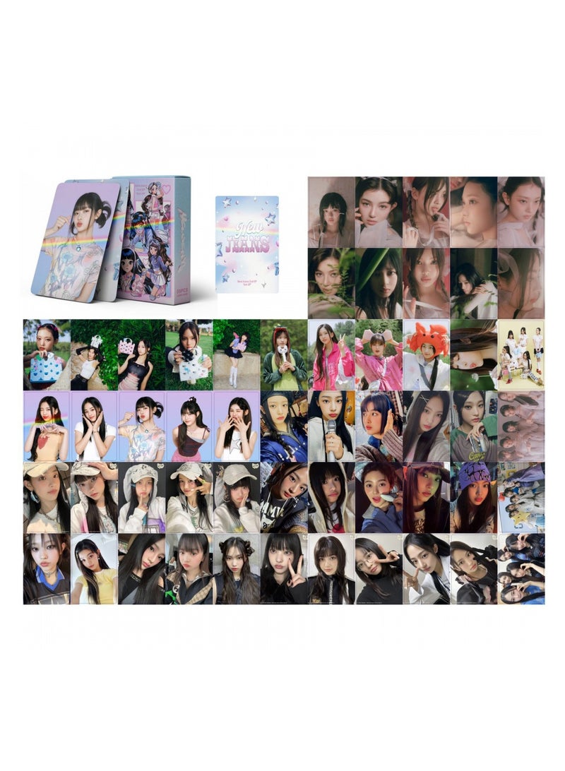 NIBEMINENT 55 Pcs Kpop NJZ Get Up Lomo Cards Card For Fans Collection Gifts - Image 1
