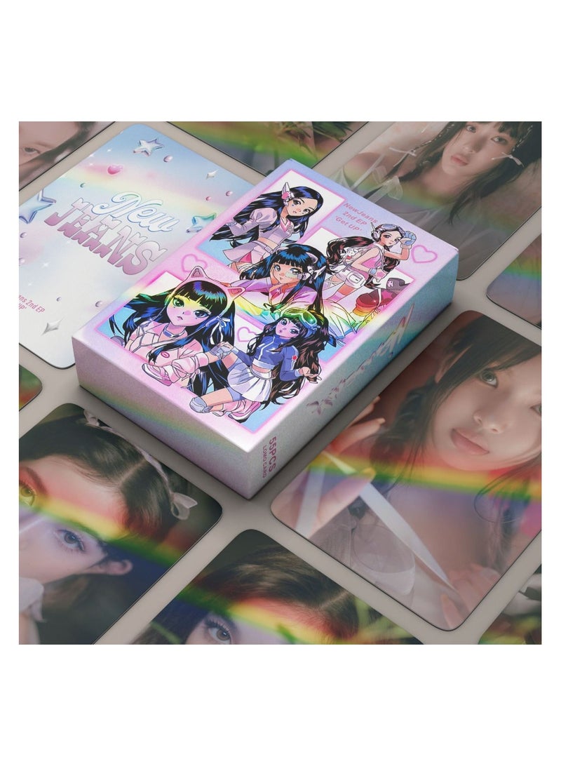 NIBEMINENT 55 Pcs Kpop NJZ Get Up Lomo Cards Card For Fans Collection Gifts - Image 3