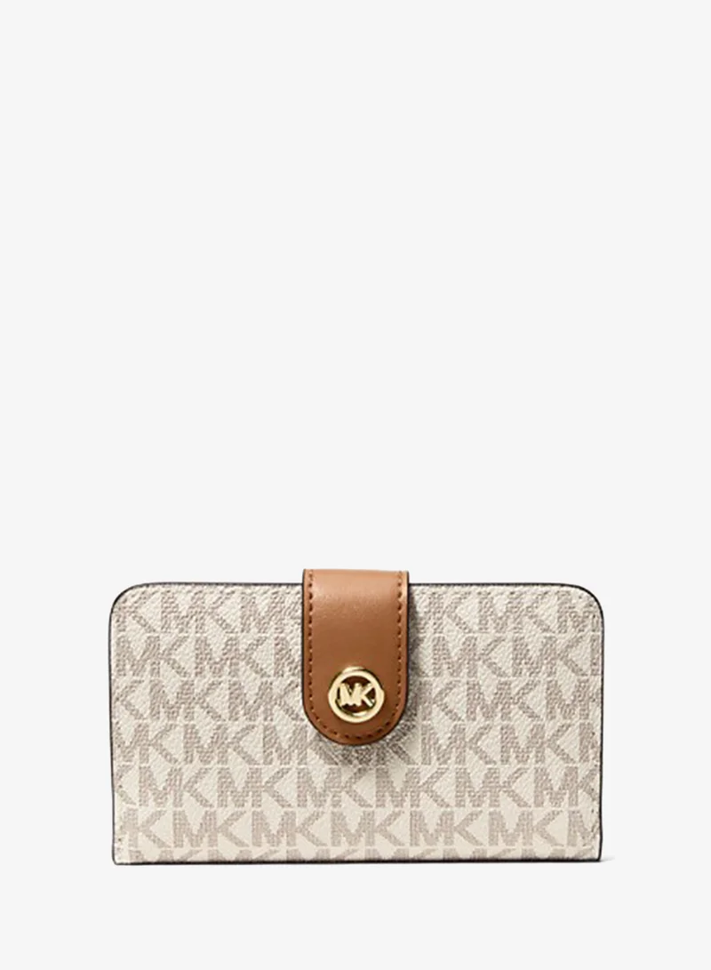 Mk Pop Charm Medium Tab Trifold Wallet