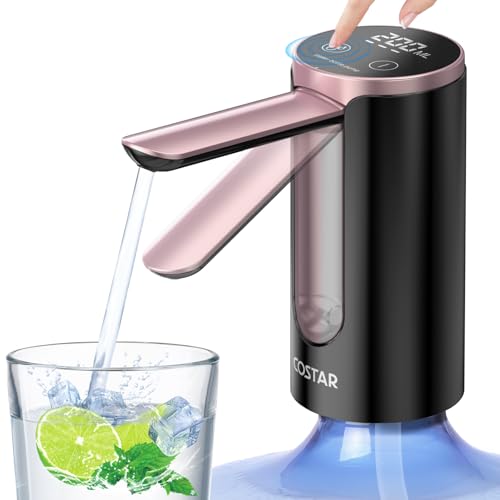 COSTAR Portable Wireless Water Dispenser Pump for 20 Litre Bottle, Automatic Water Pump with Led Digital Display, Water Dispenser Smart Touch, Rechargeable Battery, Foldable, 1200mAh - Image 1