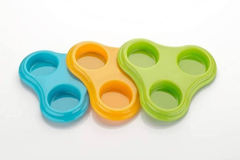 N M Z ABS Plastic 3 in 1 Dining Achar, Pickle, Masala Storage Jar Container Stand 1 Pcs Multi Color - Image 4
