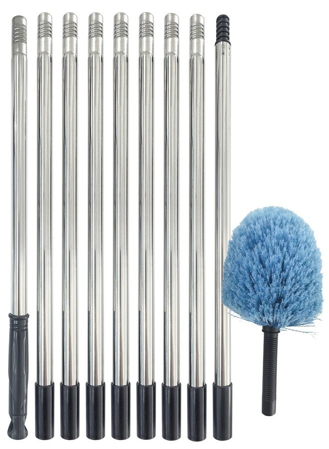 SUGOOE 12Ft Cobweb Duster with Extension Pole, Spider Web Brush with Pole Extended Brush for Outdoor Indoor Cleaning - Image 1
