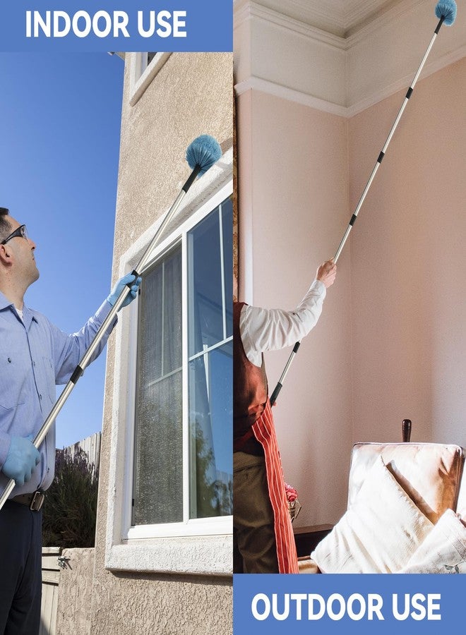 SUGOOE 12Ft Cobweb Duster with Extension Pole, Spider Web Brush with Pole Extended Brush for Outdoor Indoor Cleaning - Image 5