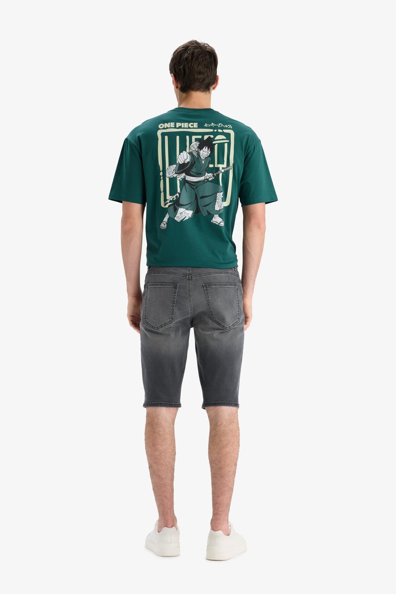 DeFacto Man Regular Fit Jean Jean Bermuda - Image 2
