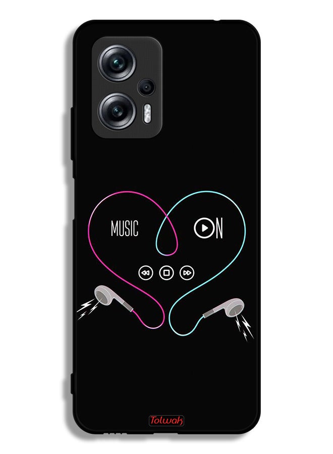 Tolwak Xiaomi Redmi Note 11T Pro Plus 5G Protective Case Cover Music On - Image 2