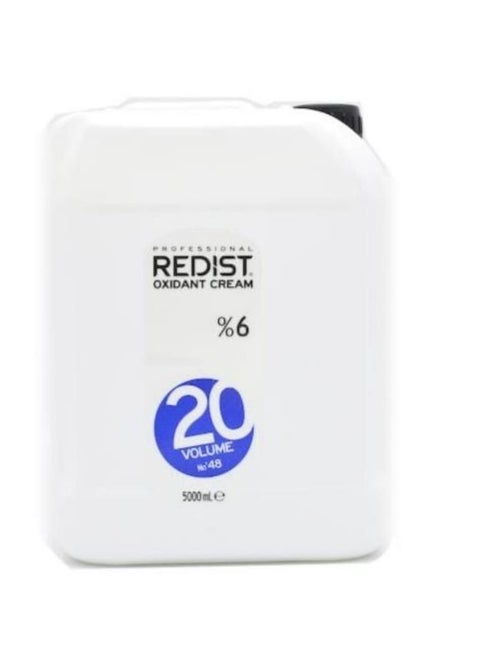 Redist Oxidant Cream 20 Volume 6% 5000ml – Professional Hair Color Developer for Salon Use