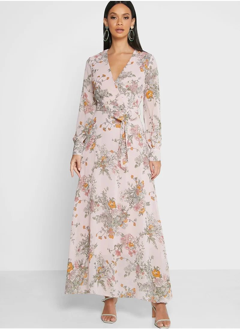 ELLA Floral Print A-Line Dress