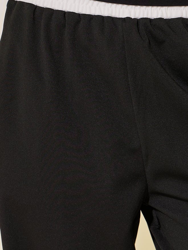 Take Two Take Two Side Stripe Elasticated Waistband Wide Leg Pants  - Image 3
