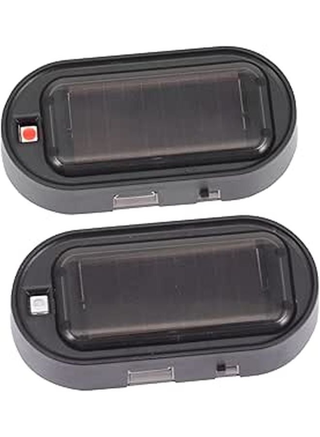 أضواء LED تحذيرية أمنية للسيارات تعمل بالطاقة الشمسية مع شحن USB وتركيب سهل - Image 1