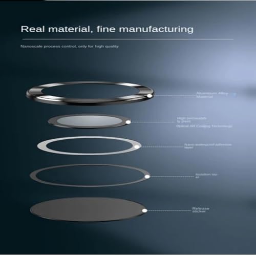 ZARALA Camera Lens Protector Compotible For Oneplus Nord CE4 Lite 5G Silver Camera Ring Camera Lens Protector Alloy Matelic Anti Scratch Camera Ring [Silver] - Image 2