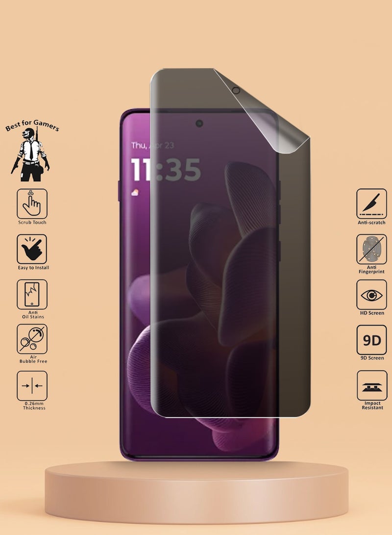 Techie 2 Pack Full Cover Matte Ceramic Privacy Screen Protector for Motorola edge 60 Pro 5G – Anti Fingerprint, Bubble Free Easy Installation - Image 2