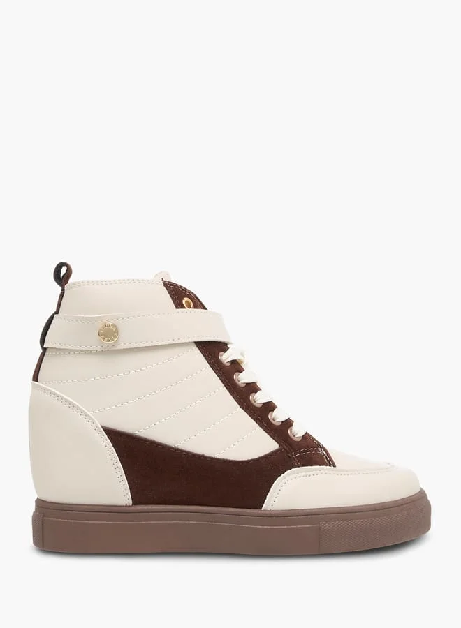 Flora Bella By Shoexpress Women's Pand Sneakers with Hook and Loop Closure
