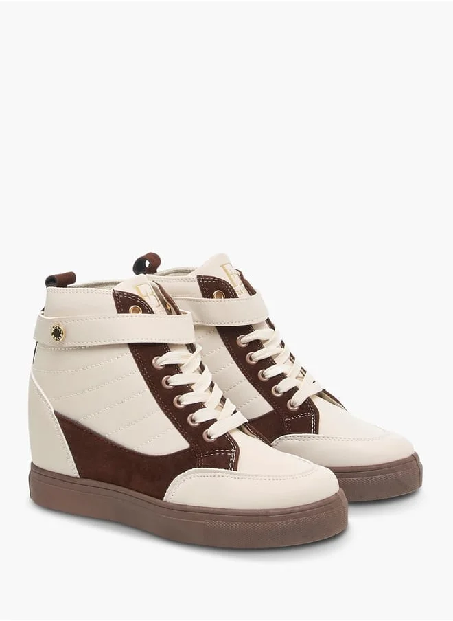 Flora Bella By Shoexpress Women's Pand Sneakers with Hook and Loop Closure