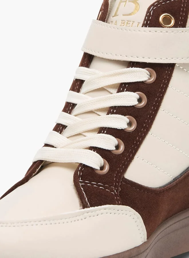 Flora Bella By Shoexpress Women's Pand Sneakers with Hook and Loop Closure