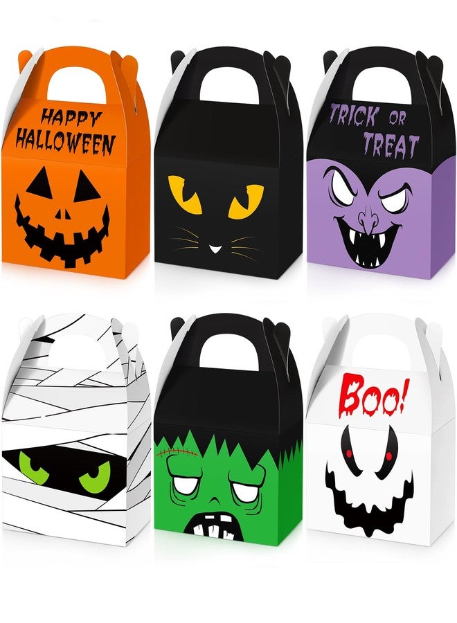 Zhanmai 30 Pcs Halloween Treat Boxes Halloween House Cardboard Goodie Boxes for Trick or Treat Halloween Party Favors Boxes with Handle for Halloween Party Supplies Kids Birthday - Image 1