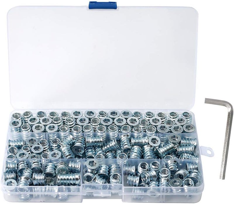Sprite Science Threaded Insert for Wood 1/4-20 x 10mm 15mm 20mm Screw in Wood Insert Nut Kit 150 Pieces - Image 1