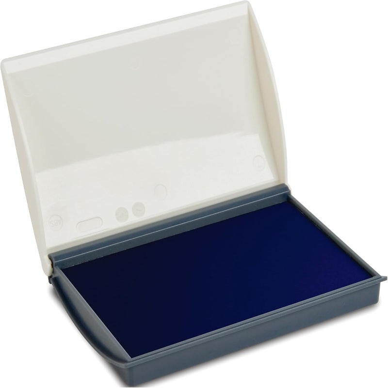 Shiny Blue Ink Stamp Pad, 2-3/4" by 4-3/8" Surface Area, Felt Stamp Pad with Blue Water-Based Stamp Ink - Image 1