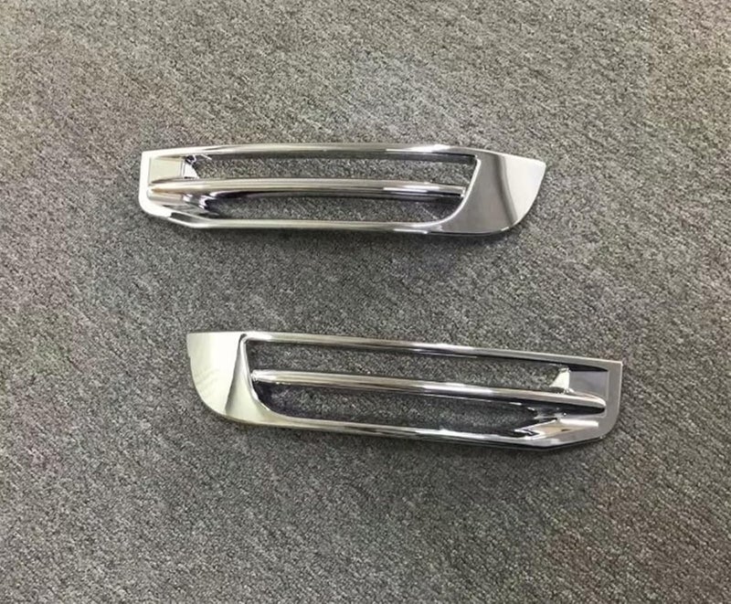 QASULER Chrome Fog Light Lamp Cover Trim for VW Transporter T6 - Image 1