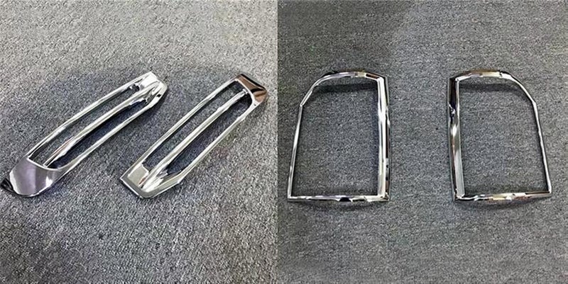 QASULER Chrome Fog Light Lamp Cover Trim for VW Transporter T6 - Image 3