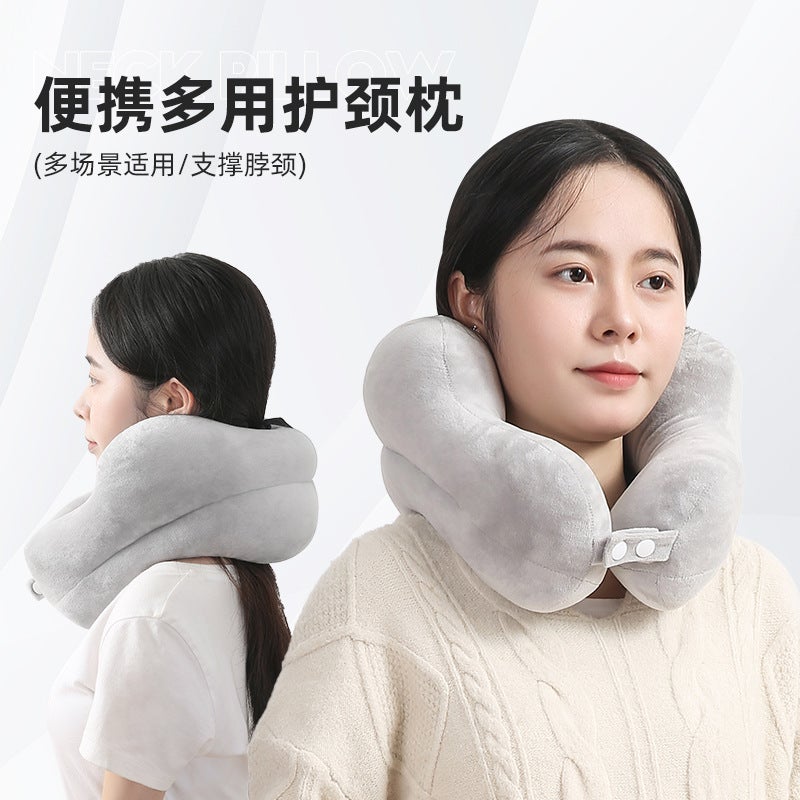 New Cartoon U-Shaped Pillow Neck Support U-Shaped Pillow For Driving, Travel, Portable Office Student Nap Pillow - Image 2