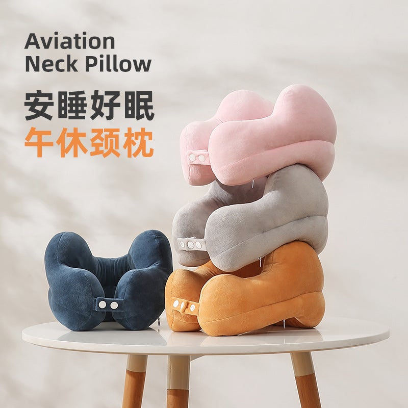 New Cartoon U-Shaped Pillow Neck Support U-Shaped Pillow For Driving, Travel, Portable Office Student Nap Pillow - Image 4