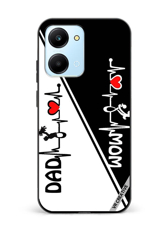 VR CREATIVE Protective Case Cover For Honor Play7T Mom Dad Design Multicolour - Image 1