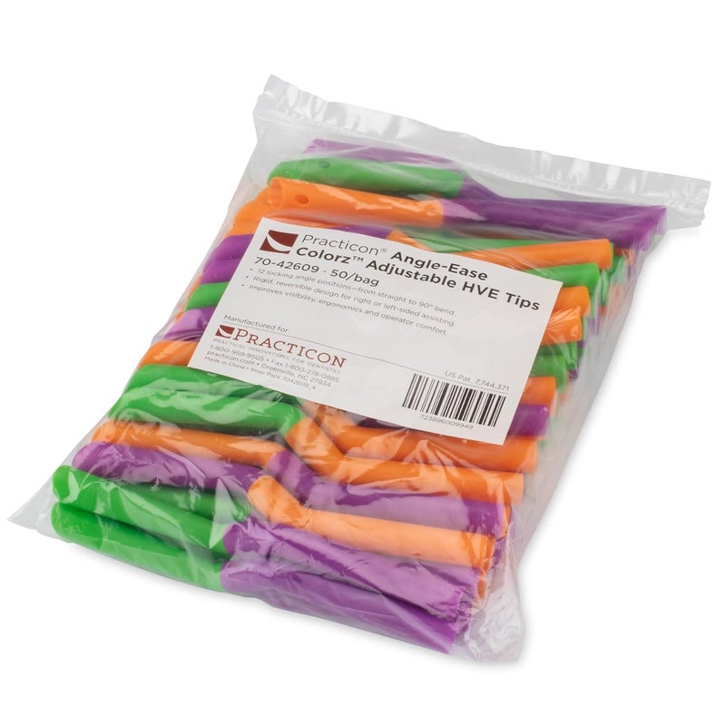 Practicon Angle-Ease Colorz HVE Tips, Pack of 50 - Image 5