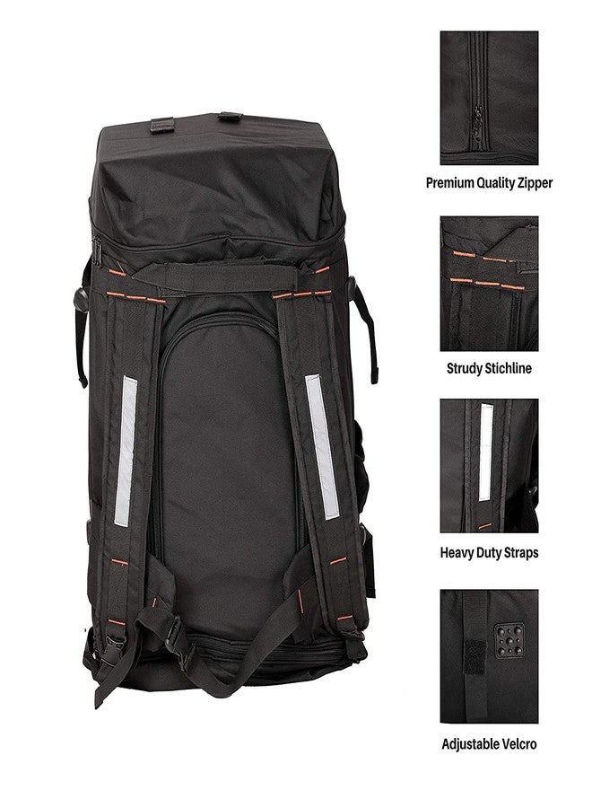 Quaffor E-Commerce/Logistcis/Grocery Food, Vegetables,Juice, Milk, Files, Equipments Backpack Bag (Black) with rain Cover - Image 3