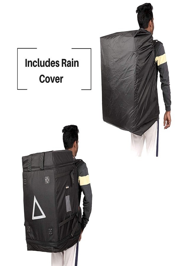 Quaffor E-Commerce/Logistcis/Grocery Food, Vegetables,Juice, Milk, Files, Equipments Backpack Bag (Black) with rain Cover - Image 5