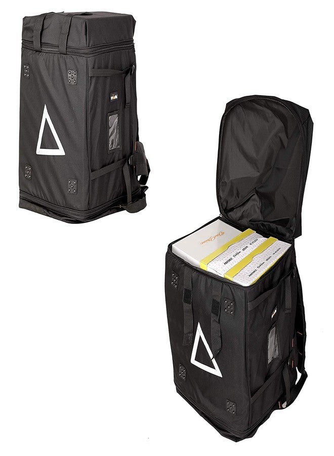 Quaffor E-Commerce/Logistcis/Grocery Food, Vegetables,Juice, Milk, Files, Equipments Backpack Bag (Black) with rain Cover - Image 4