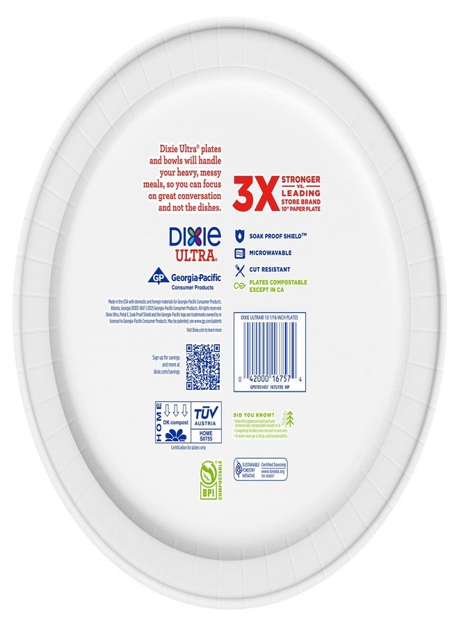 Dixie Ultra Limited Edition Paper Plate, 10 in. Dinner-Size Printed Disposable Plates, 20 ct - Image 4