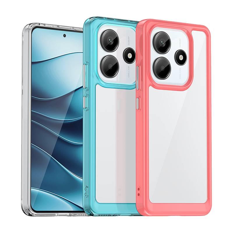 MS غطاء واقي بTPU لـ Redmi Note 14 مع حامل قائم ومغناطيس قوي مع مقاوم للصدمات مع مقاوم للخدش باللون رمادي مغناطيسي بوظيفة حامل من مادة TPU باللون الأحمر باللون الرمادي - Image 5