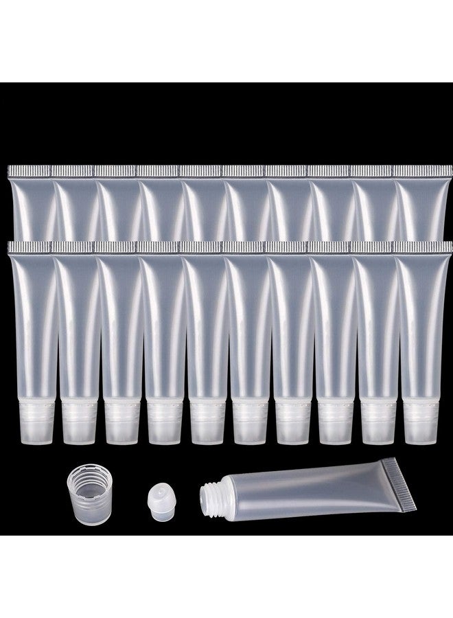 FALADOO 25Pcs 10 Ml Lip Gloss Balm Tubes Refillable Empty Tubes Clear Cosmetic Containers Soft Tube (25Count (Pack Of 1)) - Image 2