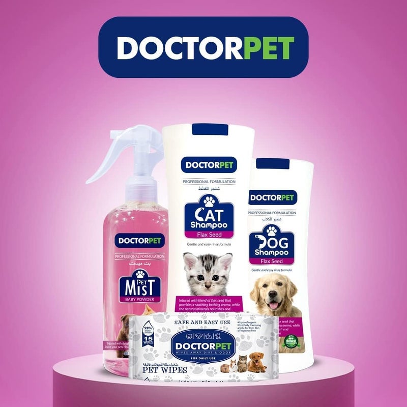 DoctorPet Flax Seed Cat Shampoo 400ml - Image 5