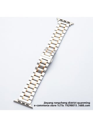 Suitable For Apple For Applewatch Five Beads Stainless Steel Butterfly Buckle Strap IWatch Smart Watch Strap-Color:[Applicable For Apple Interface 42-44-45-49]-silver Rose Gold - pzsku/ZAADFF7C7A44A5EB6D16DZ/45/1746224229/1eb2bd69-ef8b-4f3b-a984-5af68ce76bdc