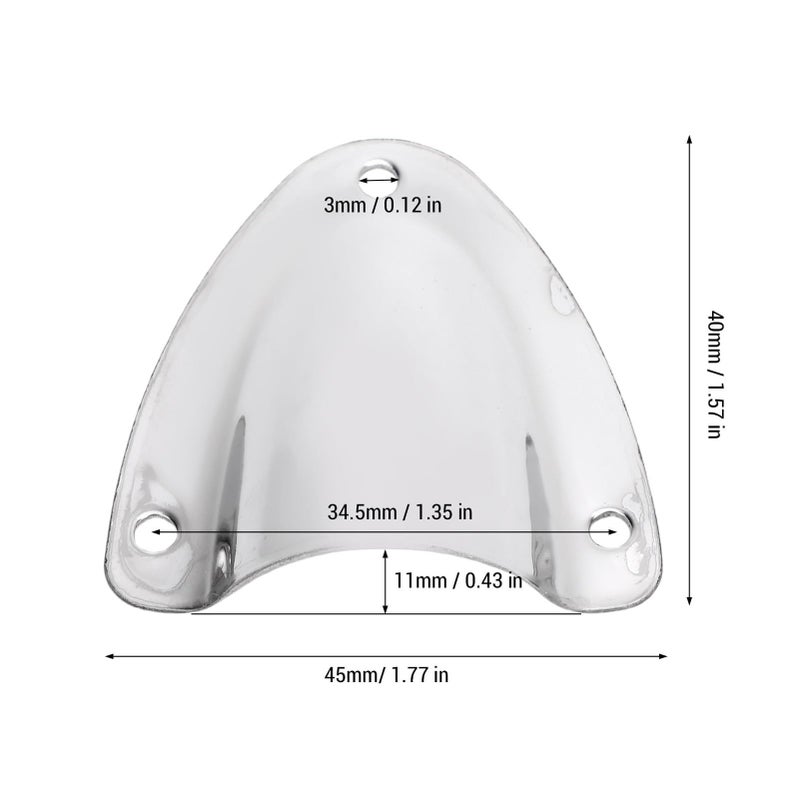 316 Stainless Steel Marine Clampshell Vent Cover 10 Pack 1 77x1 57 Inch For Boat Cable Protection - Image 3