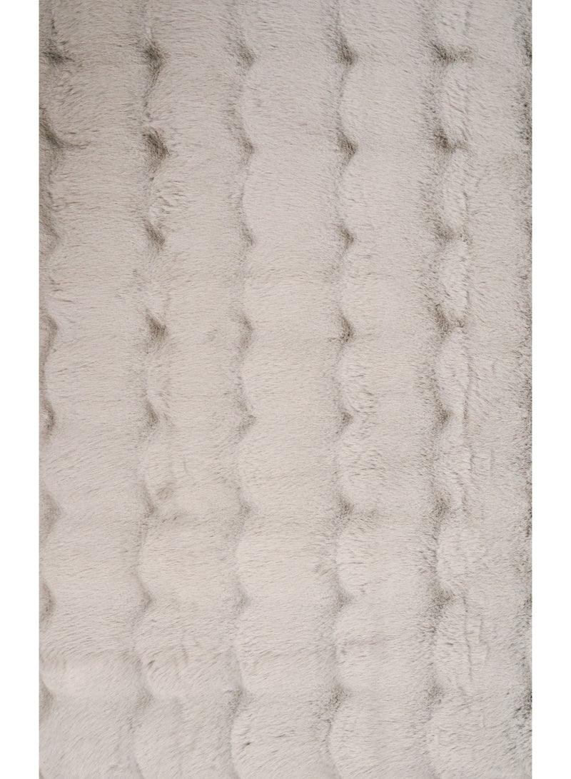 Home auraa Carpet Rug Anti-Slip – Size 200 x 300 cm – 6.56x9.84 ft | Pebble Shaggy Design - Grey Color | Ideal Carpet for Living Room, Bedroom, Office, Hallway or Balcony - Image 4