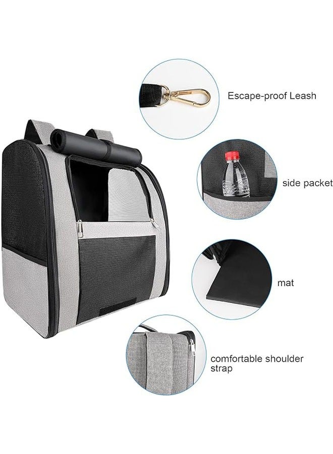 Generic Pet harness backpack for cats and dogs, foldable cat harness for big cats, small dog harness ventilated design for puppies, rabbits, small pet travel, hiking and outdoor use up to 22 lbs  - Image 4