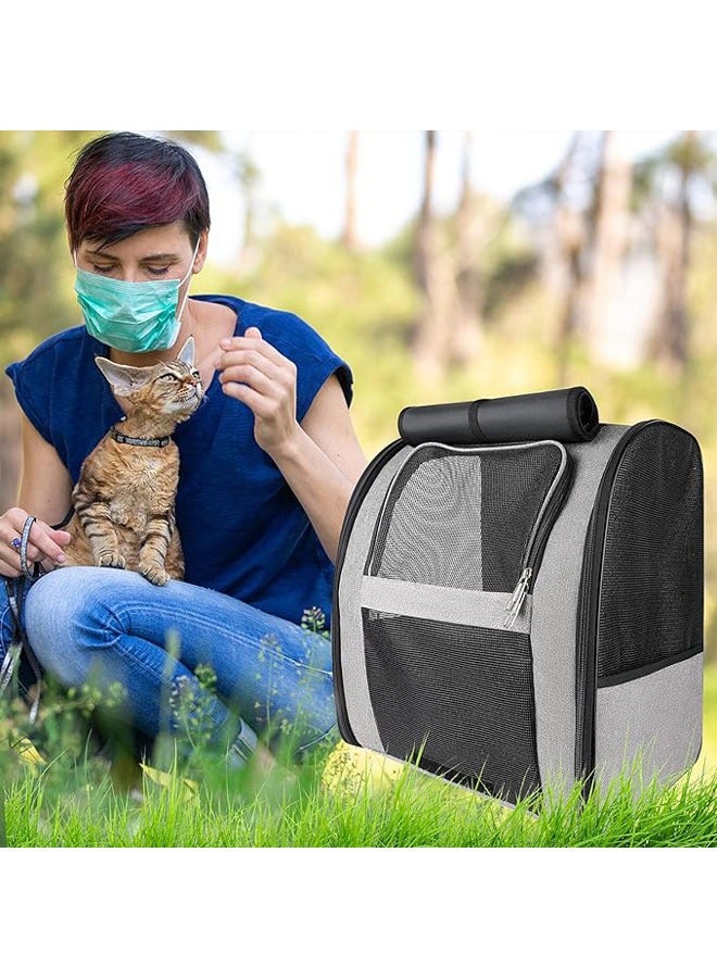 Generic Pet harness backpack for cats and dogs, foldable cat harness for big cats, small dog harness ventilated design for puppies, rabbits, small pet travel, hiking and outdoor use up to 22 lbs  - Image 5