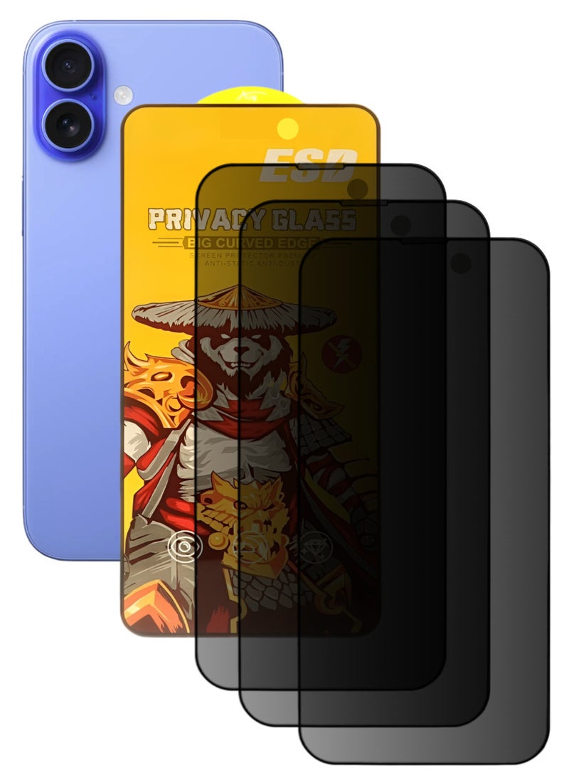 اي اس دي ثلاث قطع، واقي شاشة عالي الجودة لهاتف ايفون 16 بلس - Image 1