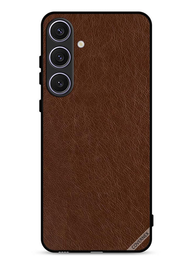 Covernex غطاء حماية لهاتف سامسونج جالاكسي S25 FE بنمط جلد - Image 1