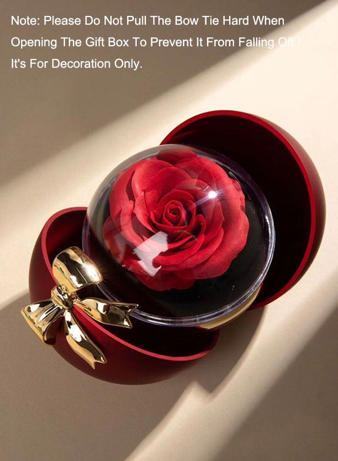 general Spherical Double-open Gift Box With Bowknot - Image 1