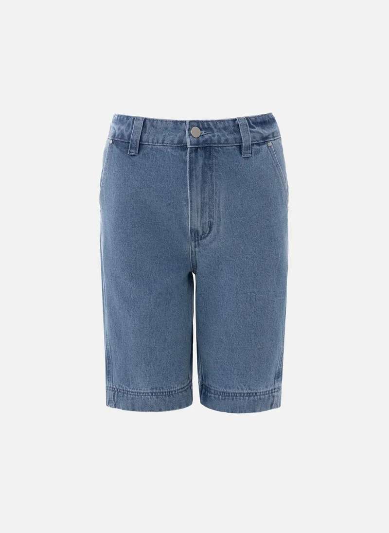 ليتشي شورت جينز فضفاض