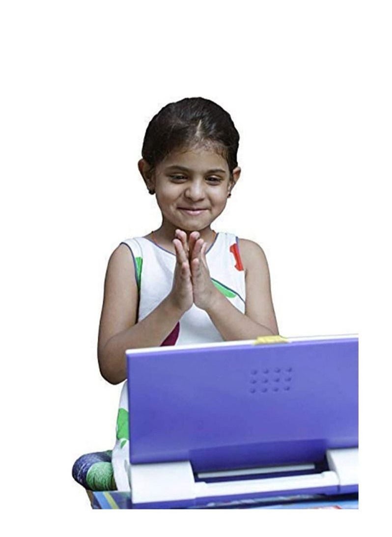 DMG TECH - Kids Laptop Computer Toy with Mouse, English Learner  Early Educational,Fun Learning Machine, Learn Letter, Words, Games, Mathematics, Music, Logic, Memory Tool - Image 1