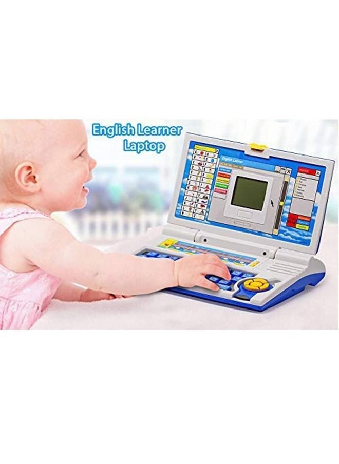 DMG TECH - Kids Laptop Computer Toy with Mouse, English Learner  Early Educational,Fun Learning Machine, Learn Letter, Words, Games, Mathematics, Music, Logic, Memory Tool - Image 1