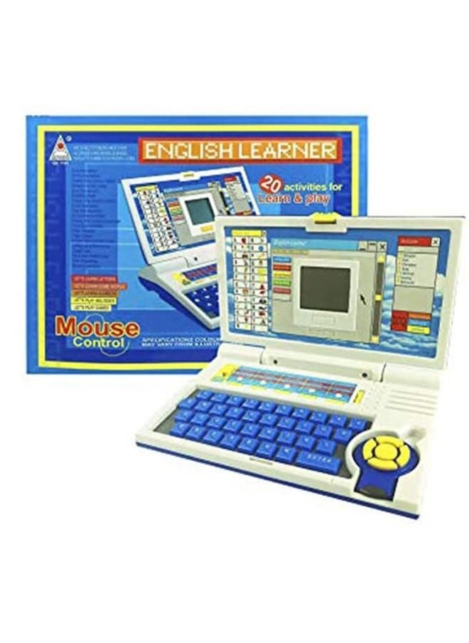 DMG TECH - Kids Laptop Computer Toy with Mouse, English Learner  Early Educational,Fun Learning Machine, Learn Letter, Words, Games, Mathematics, Music, Logic, Memory Tool - Image 1