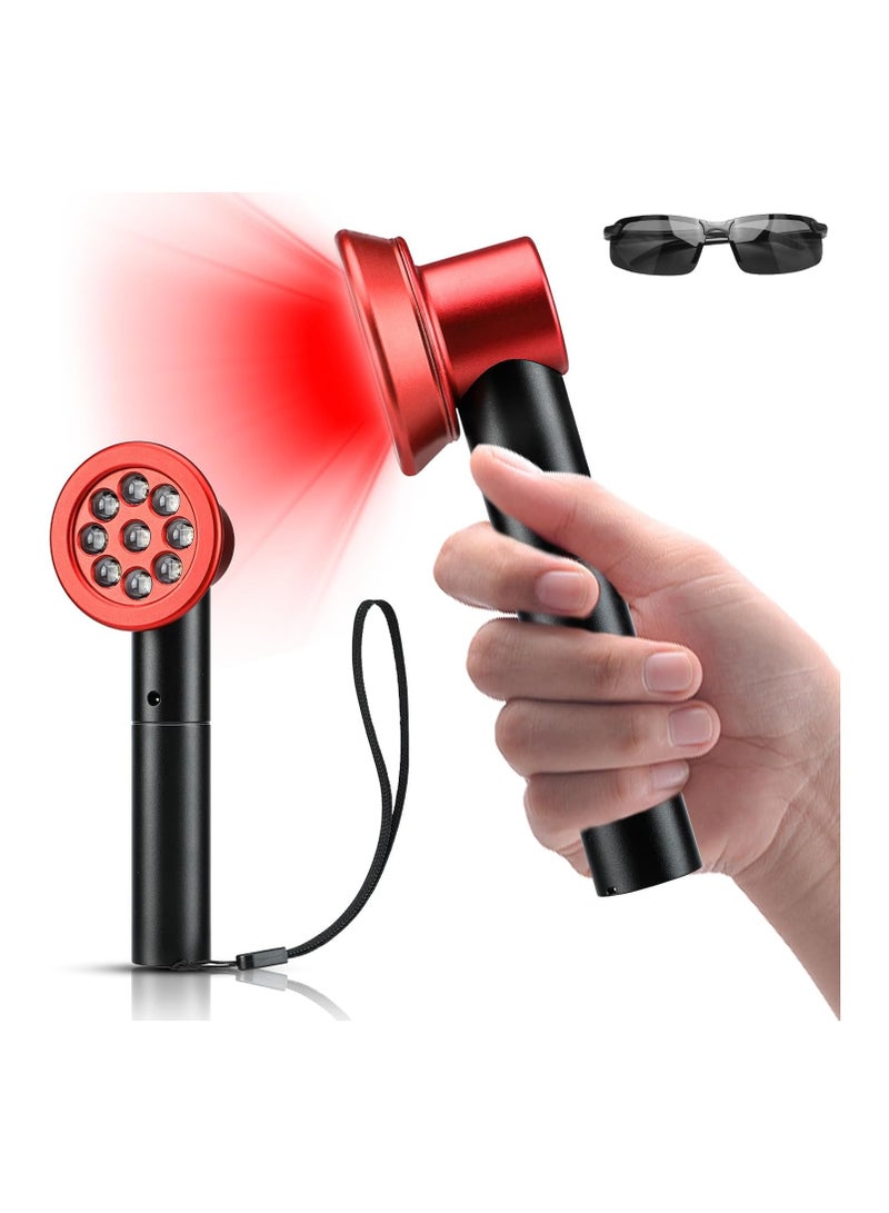 Generic Red Light Therapy, portable handheld LED light therapy device, 3 modes, 630/660/850 nm wavelengths, for deep relief of muscle and joint pain in the body, facial skin treatments  - Image 1