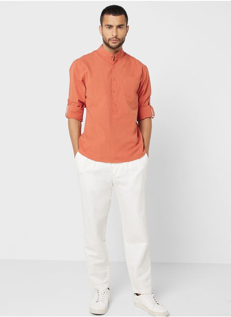 Robert Wood - Grandad Collar Shirt - Image 1