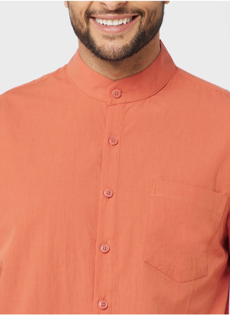 Robert Wood - Grandad Collar Shirt - Image 1